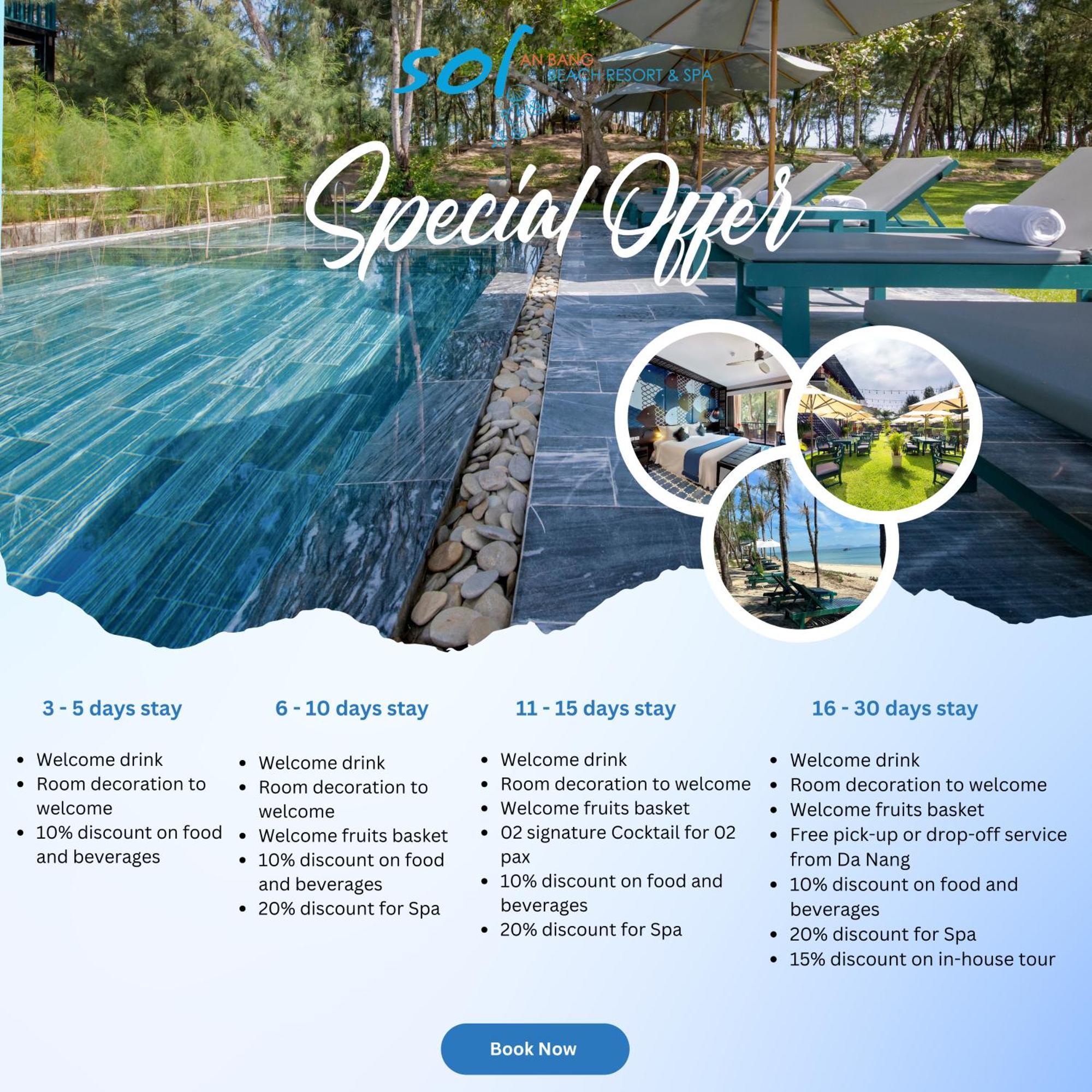 Sol An Bang Beach Resort&Spa Hoi An Exterior foto